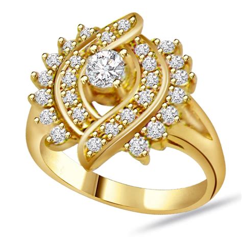 designer gold ring - Gold Rings .